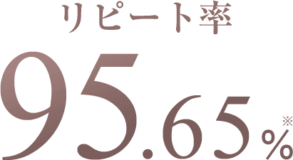 リピート率95.65％